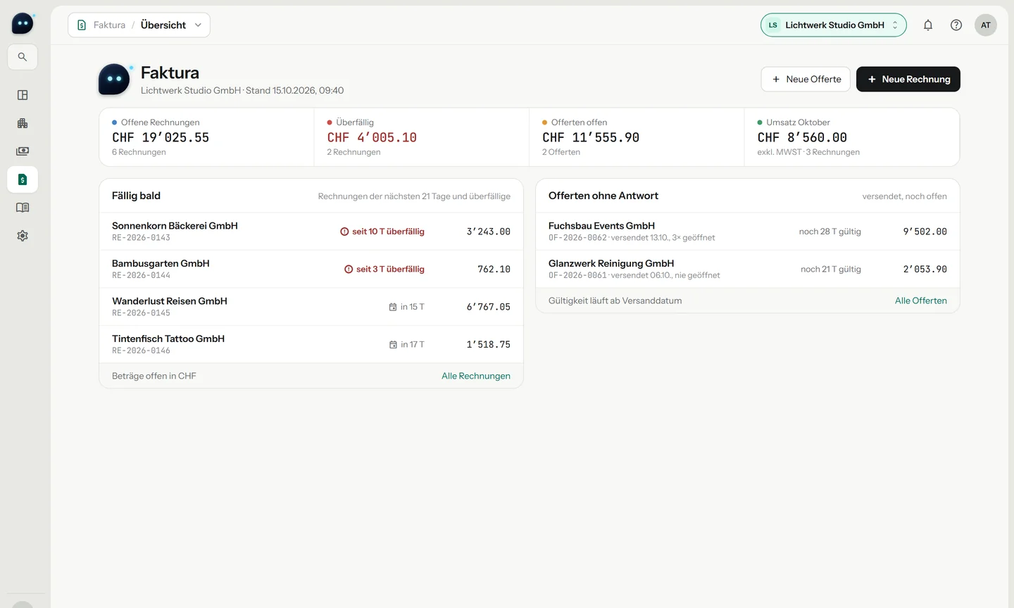 Invoicing · overview
